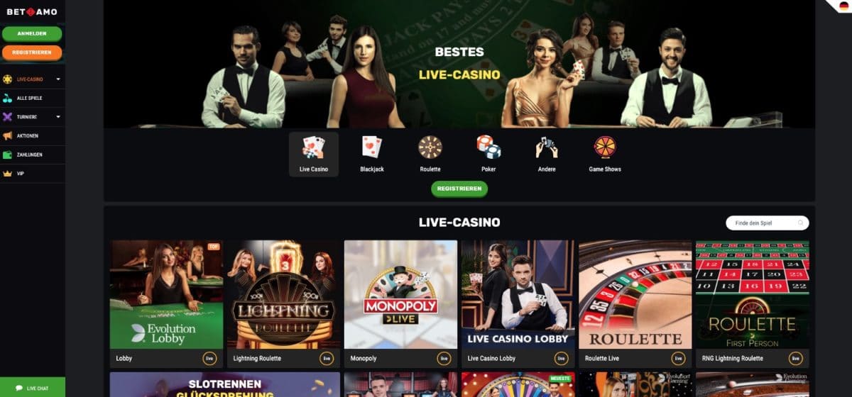 Betamo Casino Live Casino