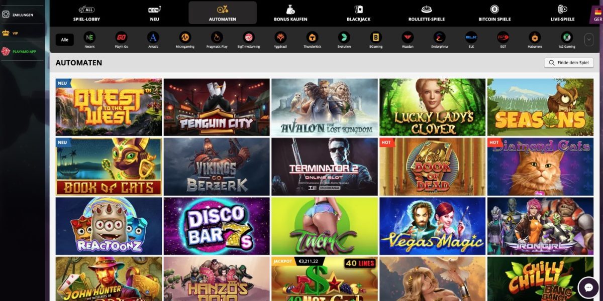 Playamo Casino Slots