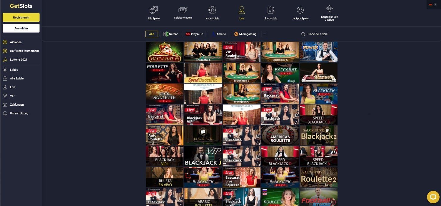 GetSlots Casino Live