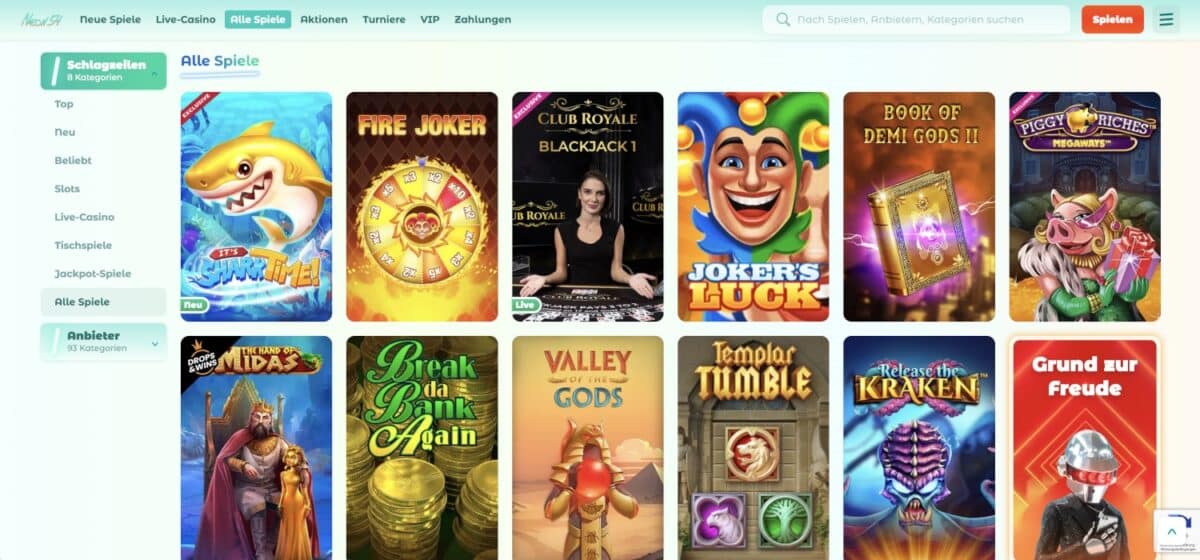 Neon54 Casino Erfahrungen und Testbericht