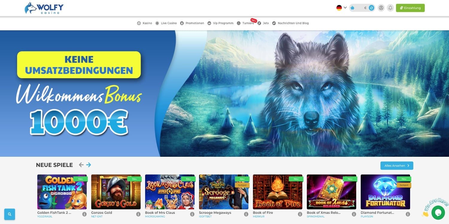 Wolfy Casino Bonus