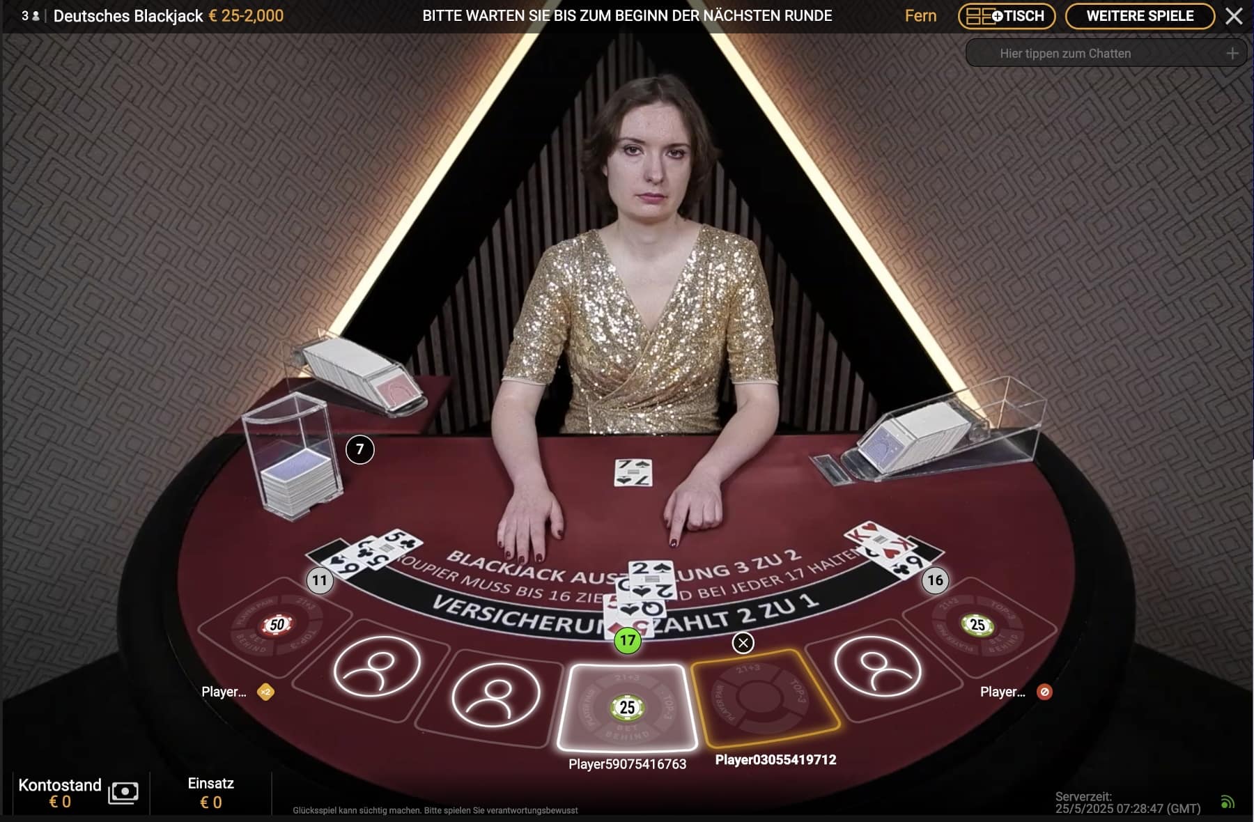 Deutsches Blackjack Live Playtech