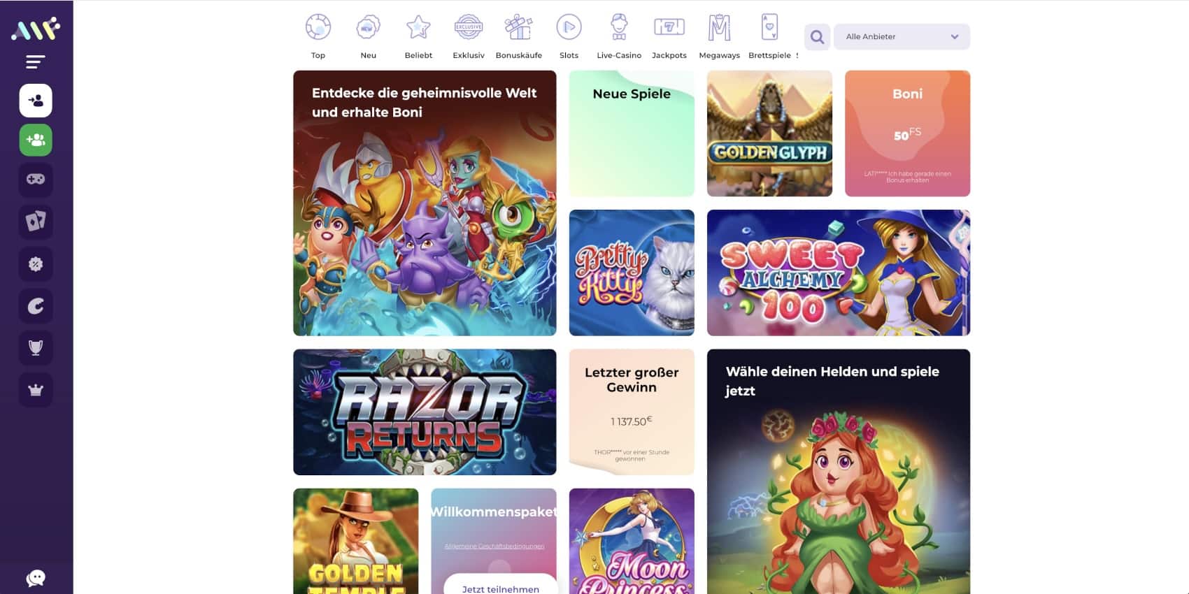Alf Casino Alle Spiele