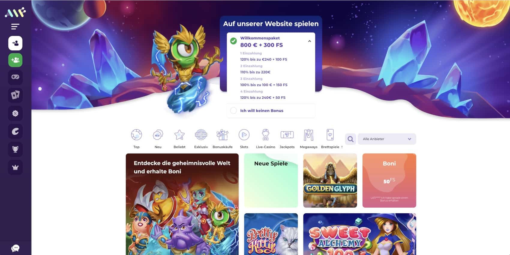 Alf Casino Bonus