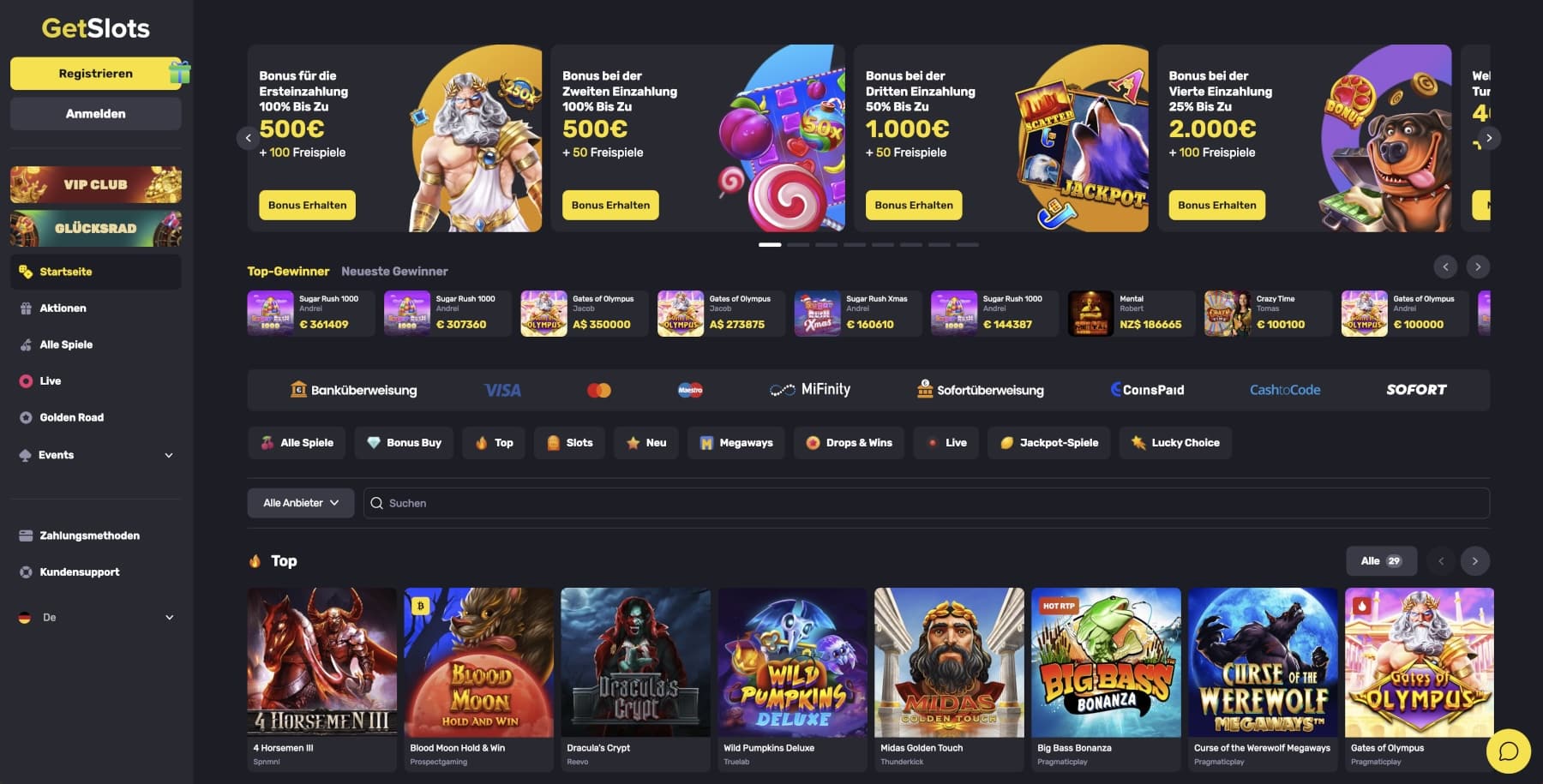 GetSlots Casino Bonus