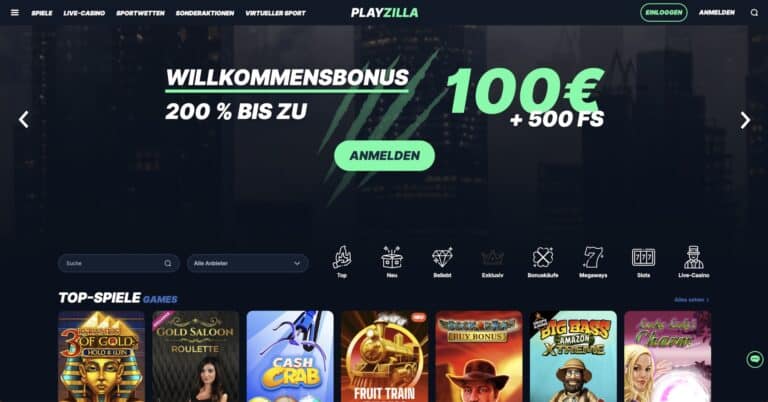 Playzilla Casino Bonus
